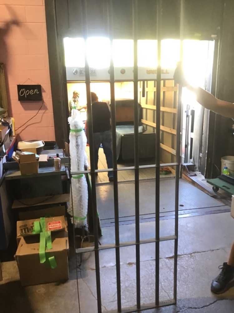 Grey Metal Prison Bars