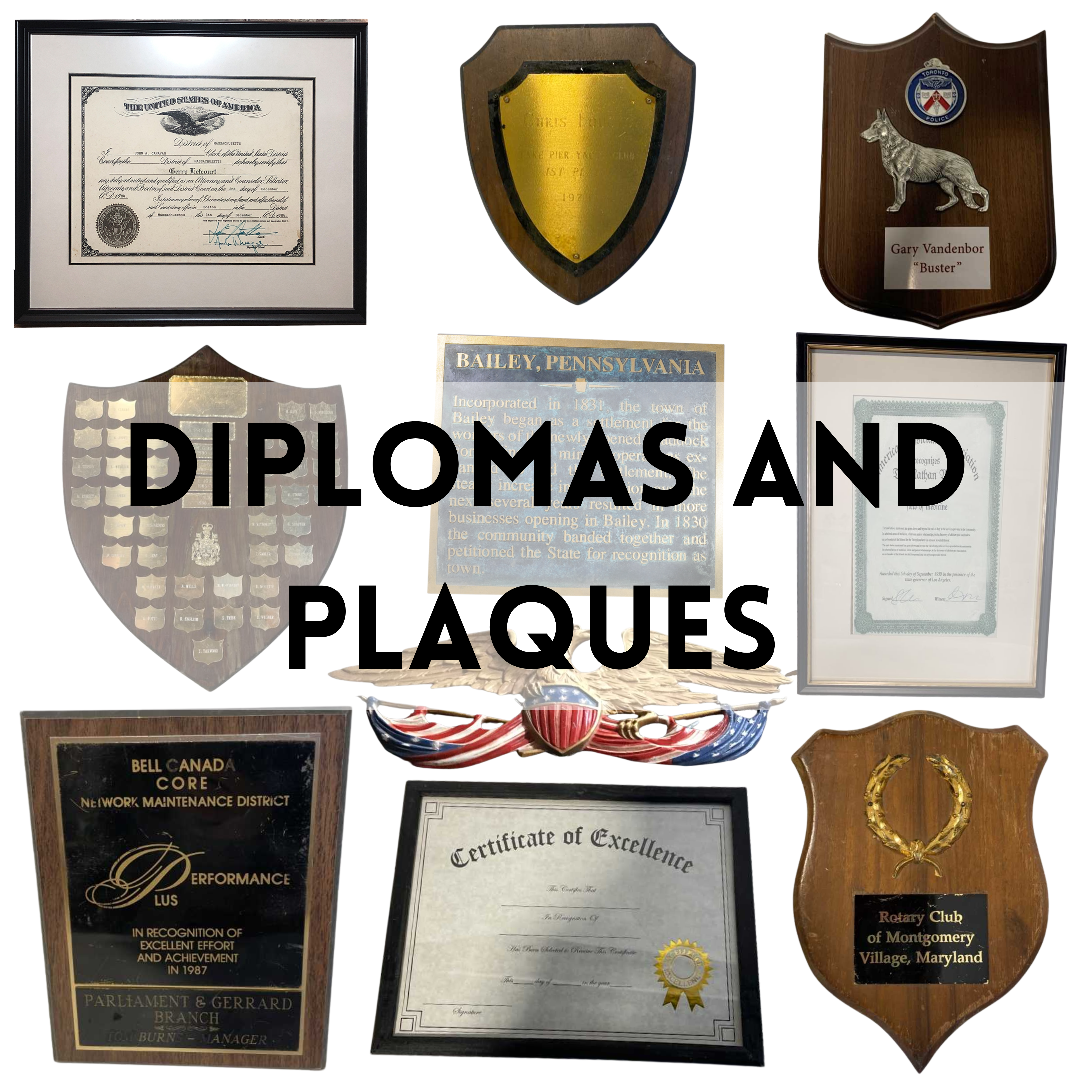 Diplomas / Plaques